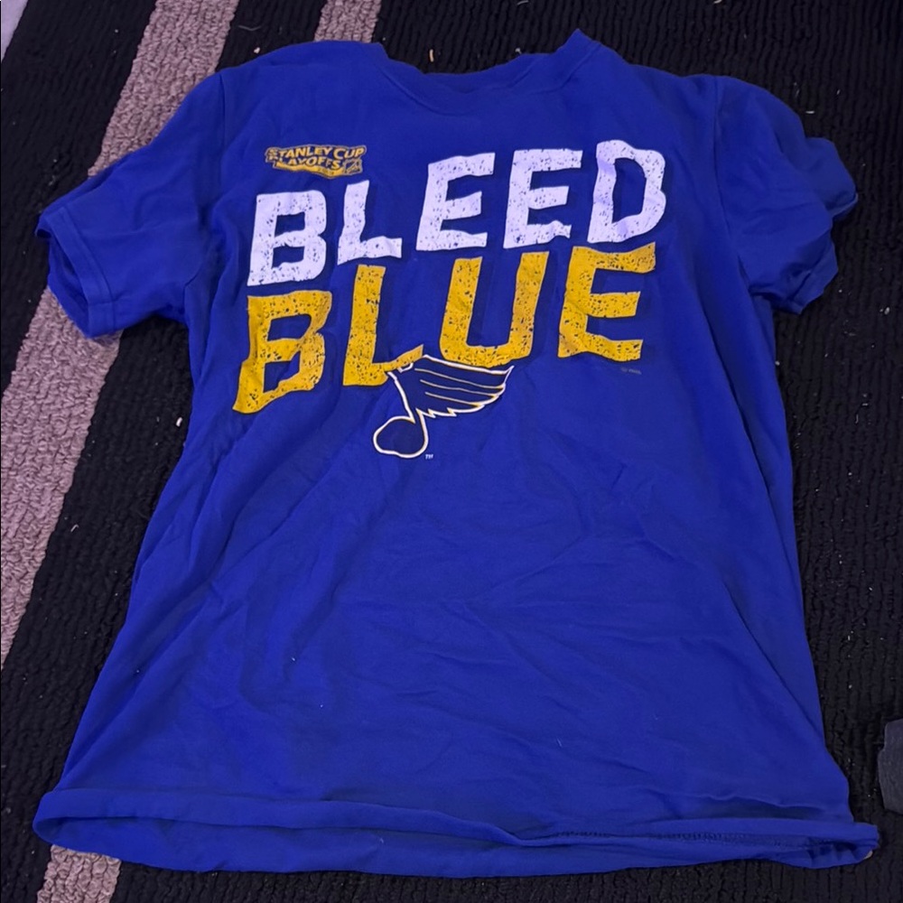 Blue 'Bleed Blue' T-Shirt